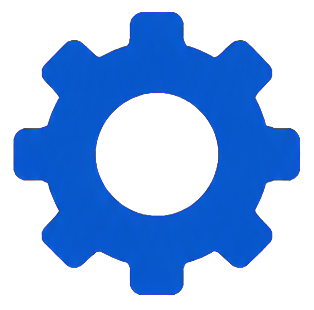 Ícono de engranaje mecánico