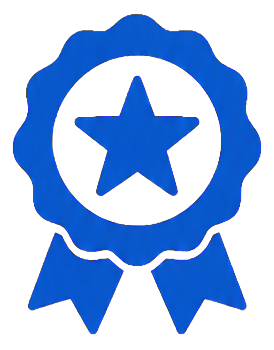Ícono de medalla de calidad
